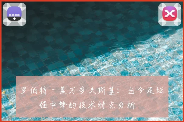 罗伯特·莱万多夫斯基:当今足坛最强中锋的技术特点分析