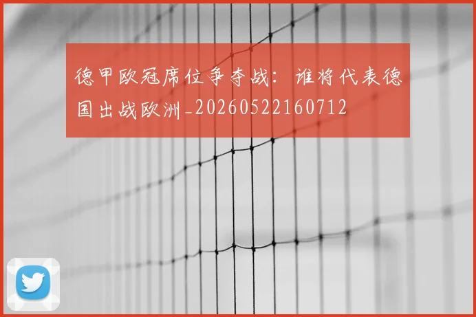 德甲欧冠席位争夺战：谁将代表德国出战欧洲_20260522160712